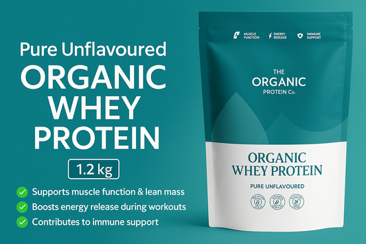 ✅ Organic Whey Protein | 1.2kg Pure Unflavoured